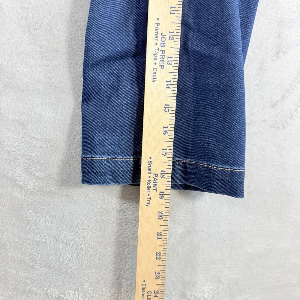 Jordache Girls Cloud Drape Wide Leg Denim Jeans Dark Enzyme Stretch Size 5 NWT
